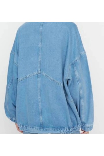 Denim oversize ceket